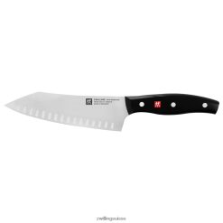 Zwilling Couteau Santoku à bascule Twin Signature de 7 pouces, bord creux HV28V280 coutellerie