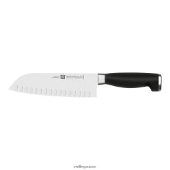 Zwilling couteau santoku à bord creux Twin Four Star II de 7 pouces HV28V403 coutellerie