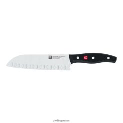 Zwilling Couteau Santoku Twin Signature de 7 pouces à bord creux HV28V136 coutellerie