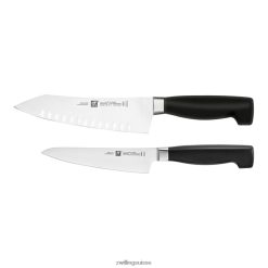 Zwilling Ensemble de couteaux quatre étoiles 2 pièces, « rock & chop » HV28V67 coutellerie