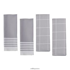 Zwilling Ensemble de serviettes de cuisine, gris HV28V82 coutellerie