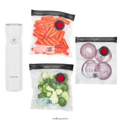 Zwilling ensemble pompe et sac Fresh & Save, s / 4 pièces, blanc HV28V528 cuisine
