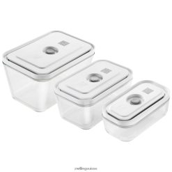 Zwilling Fresh & Save S/M/L / Set de 3 récipients sous vide, gris HV28V451 cuisine