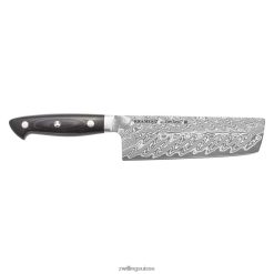 Zwilling Kramer - collection euroline en acier inoxydable damas 6,5 pouces, nakiri HV28V75 coutellerie
