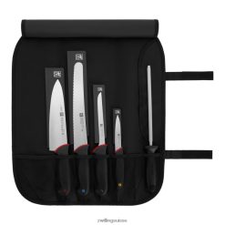 Zwilling le kit essentiel de 6 couteaux d'école culinaire avec protège-lames HV28V237 coutellerie