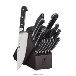 Zwilling pro 16 pièces, jeu de blocs à couteaux, noyer HV28V34 coutellerie