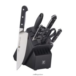 Zwilling pro 7 pièces, ensemble de blocs à couteaux, noir mat HV28V101 coutellerie