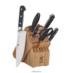 Zwilling pro 7 pièces, jeu de blocs à couteaux, naturel HV28V94 coutellerie