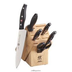 Zwilling Twin Signature 7 pièces, ensemble de blocs à couteaux, naturel HV28V381 coutellerie